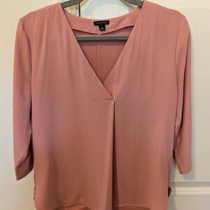 Salmon 3/4 Sleeves ANN TAYLOR Blouse (Size S)